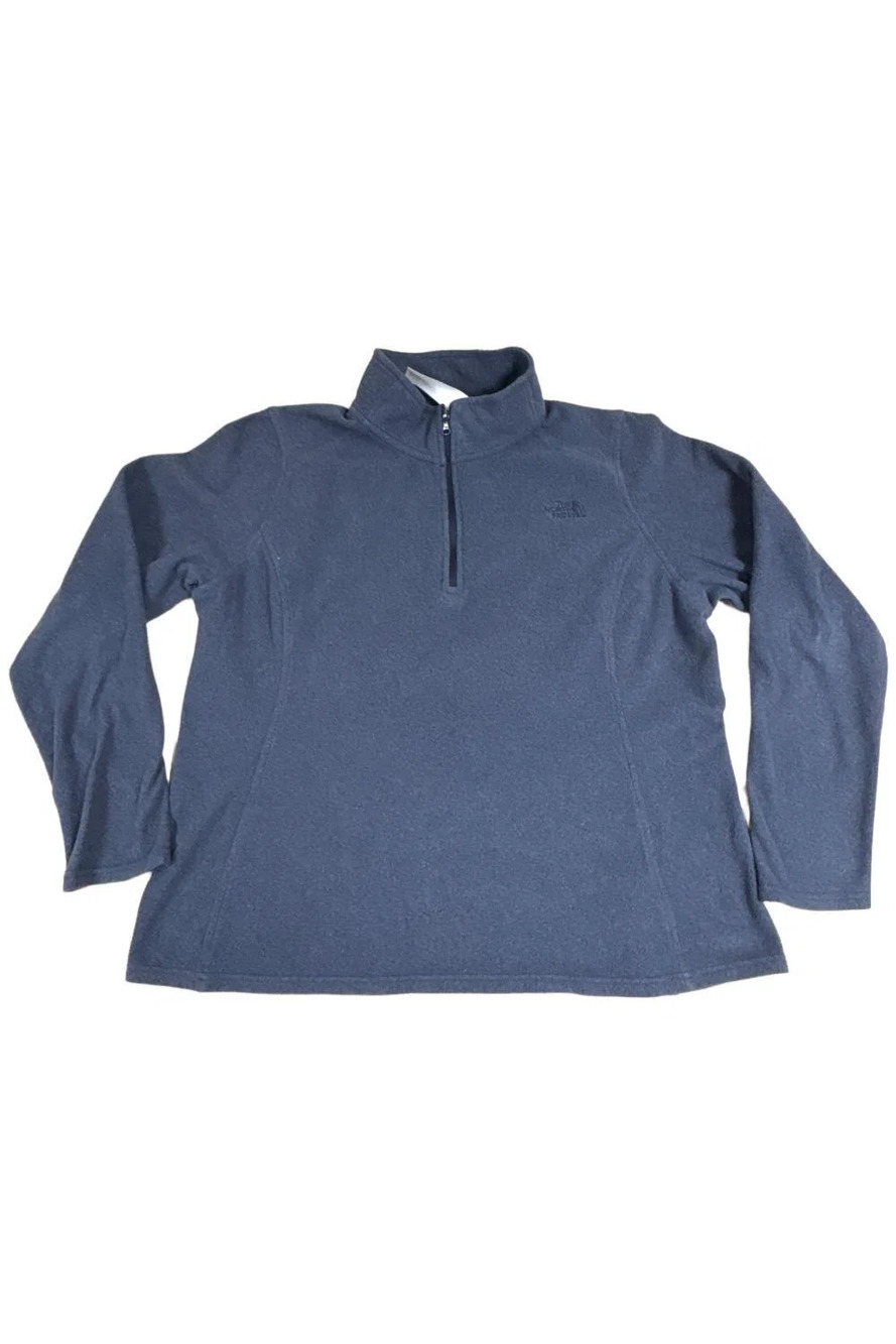 The North Face Women's Glacier 1/4 Zip Pullover Sweater Navy - Regular